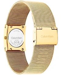 Calvin Klein Women's Ck Pulse Gold Tone Stainless Steel Mesh Bracelet Watch 21.5mm
