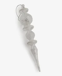 Holiday Lane Iced Delight Glass Bubble Finial Ornament, Macy's Exclusive