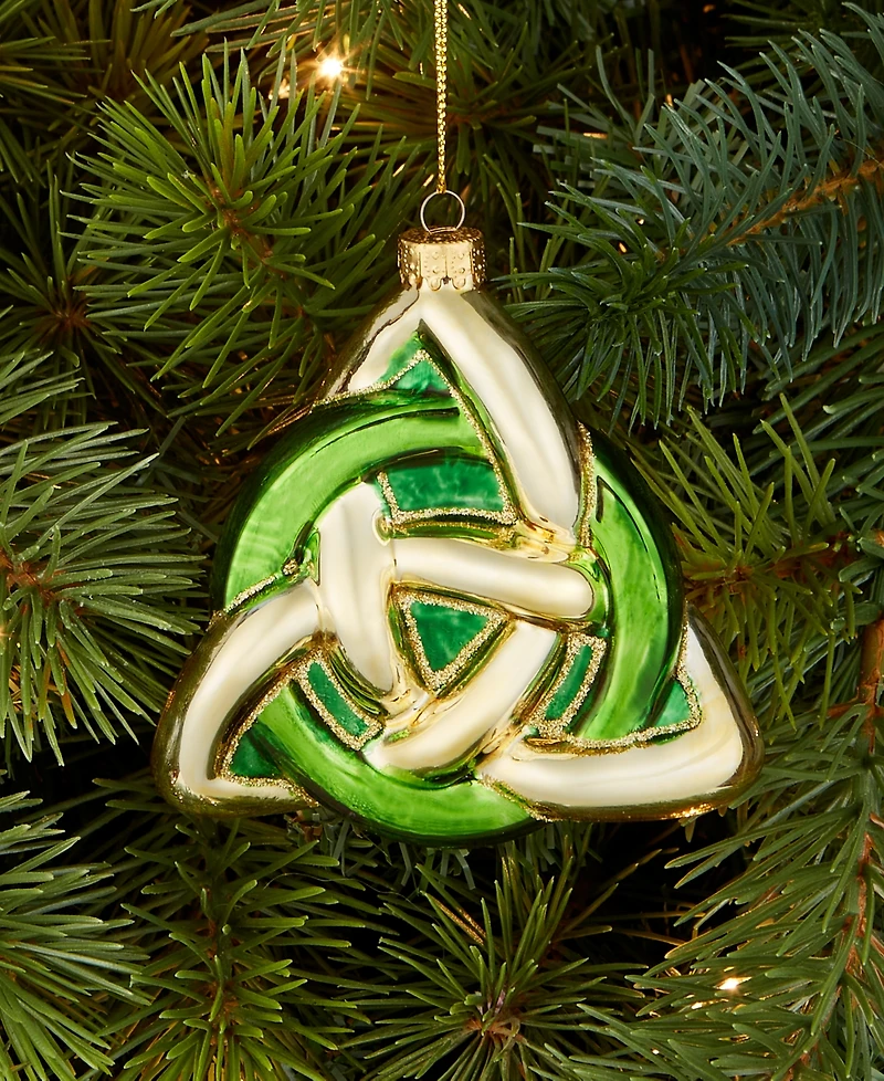Holiday Lane Around the World Glass Trinity Ornament, Exclusively at Macy's