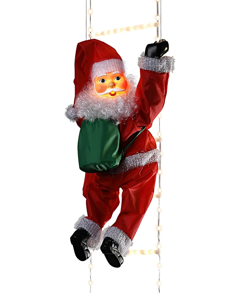 Mr. Christmas Super Climbing Outdoor Rope Ladder Climbing Santa