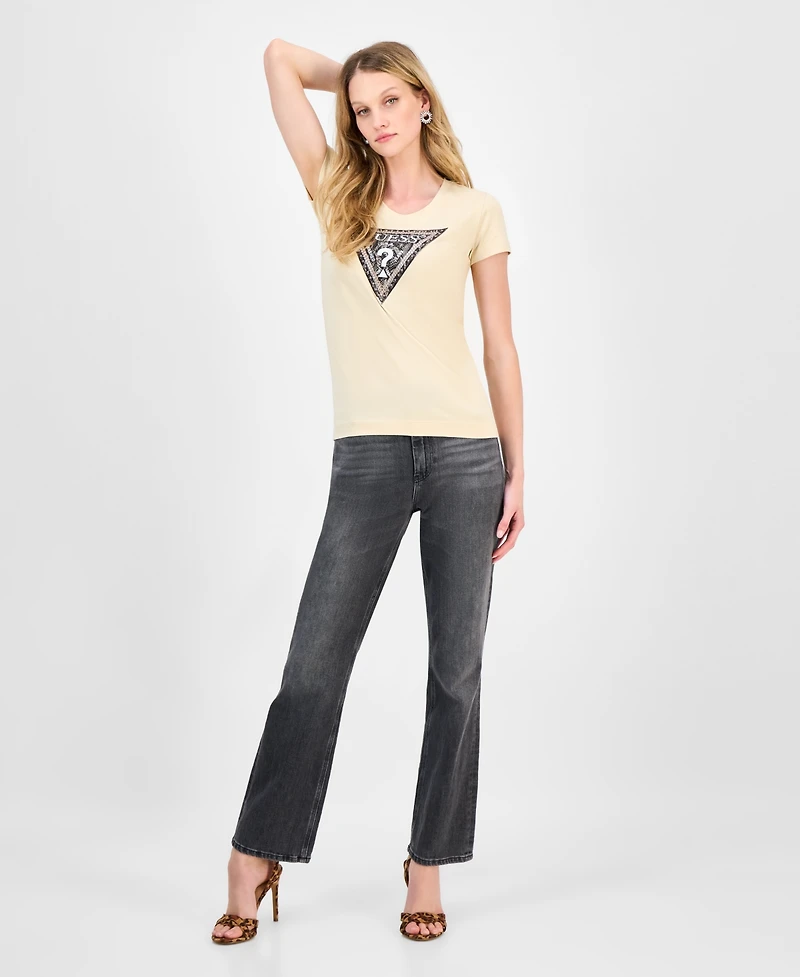 Guess Women's Python Triangle T-Shirt