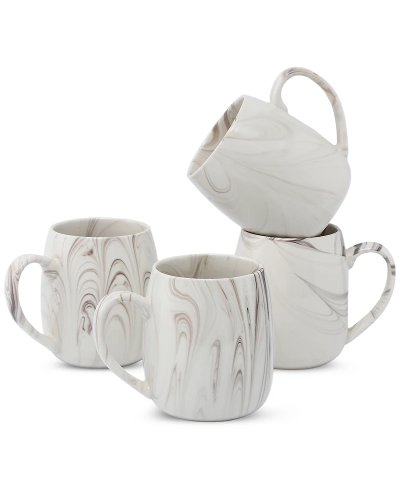 Lorren Home Trends Marble Pattern Mugs