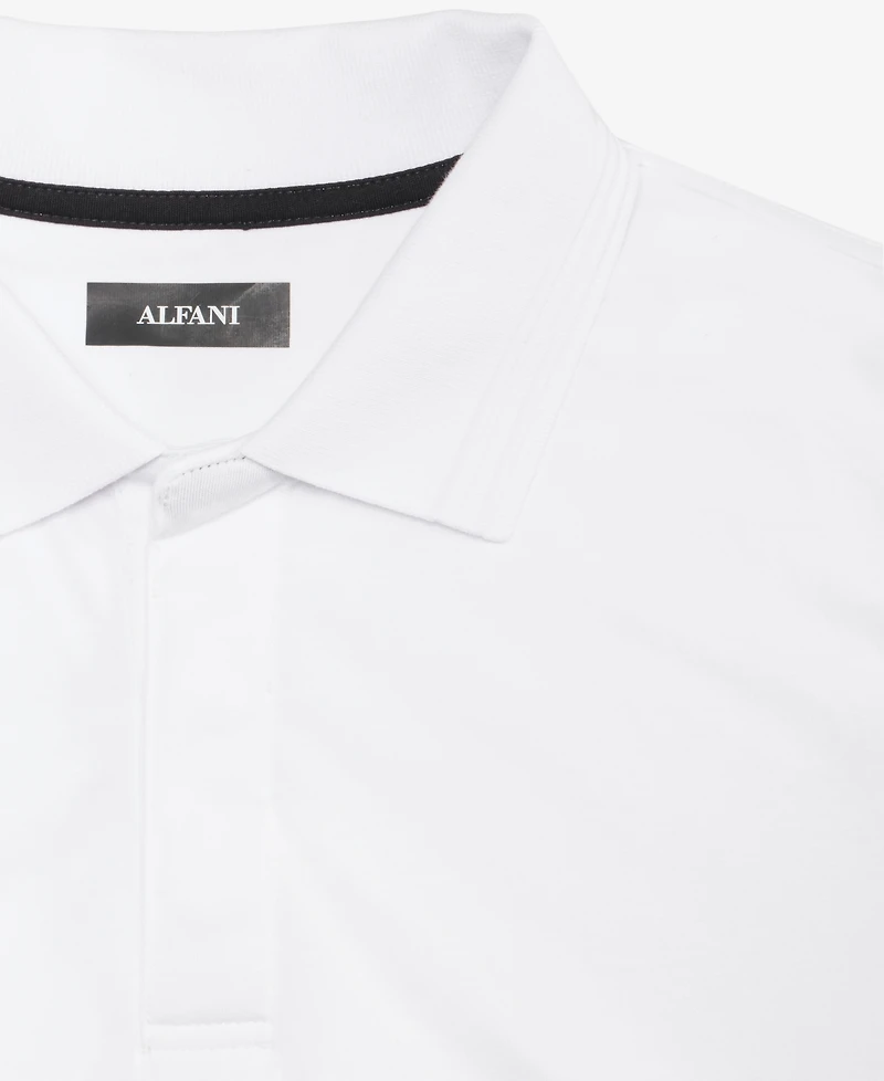 Alfani Men's Regular-Fit Mercerized Polo Shirt, Created for Macy's