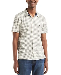 Nautica Men's Printed Classic-Fit Performance Button-Down Shirt