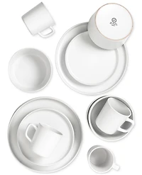 Lorren Home Trends White 16-Pc. Dinnerware Set, Service for 4