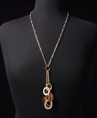 Style & Co Shaky Bead and Disc Pendant Necklace, Macy's Exclusive