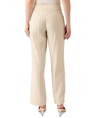 Kasper Women's Pinstripe Mid-Rise Straight-Leg Pants, Regular & Petite