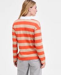 On 34th Women's Striped Rugby Top, Macy's Exclusive