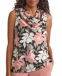 Kasper Women's Cowlneck Sleeveless Top