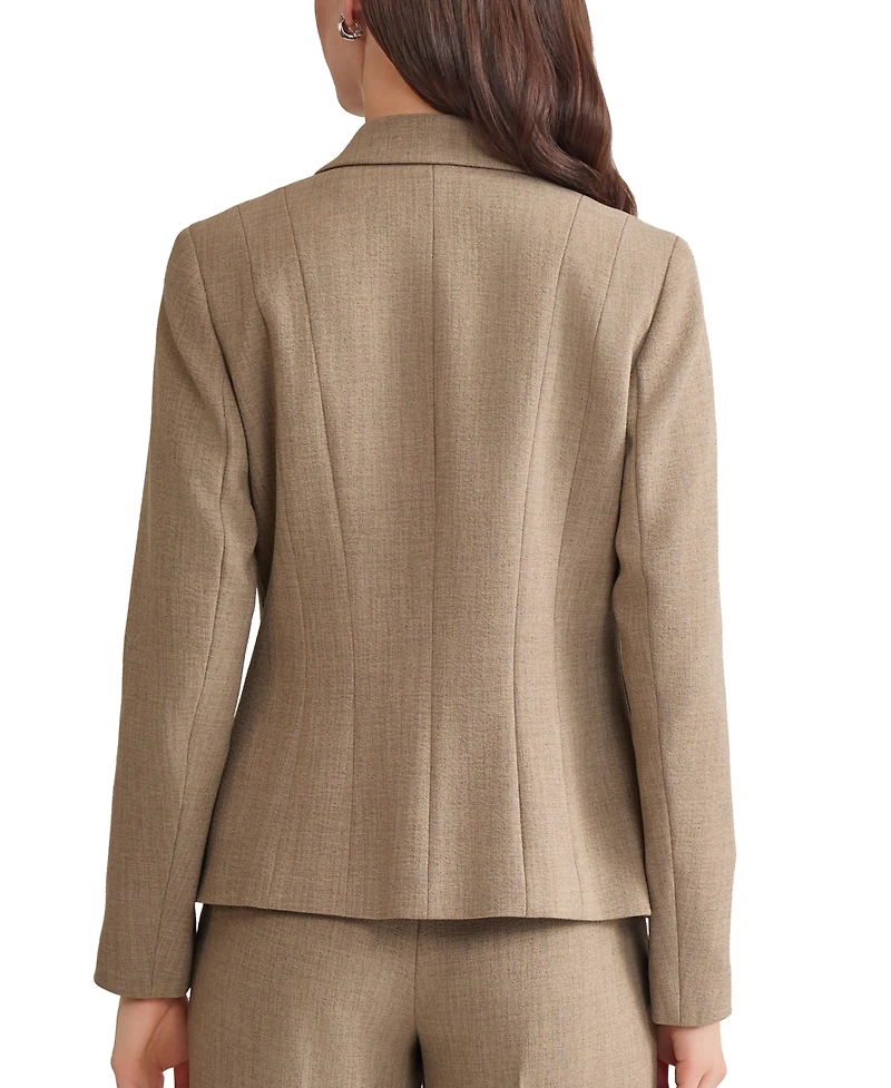 Kasper Women's One Button Notched Collar Blazer