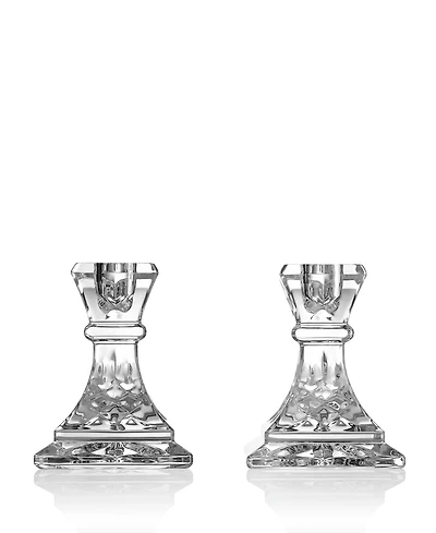 Waterford Giftology Lismore Candlesticks 4" Set of 2