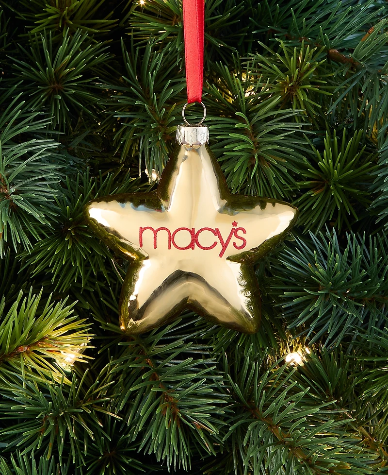 Macy's Thanksgiving Day Parade 2025 Glass Star Balloon Ornament, Macy's Exclusive
