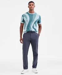 Alfani Men's Short-Sleeve Abstract Pattern Crewneck Sweater, Macy's Exclusive