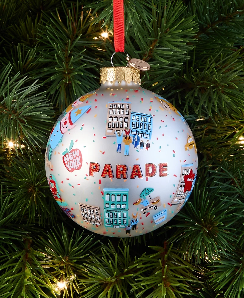 Macy's Thanksgiving Day Parade Glass Ball Ornament, Macy's Exclusive