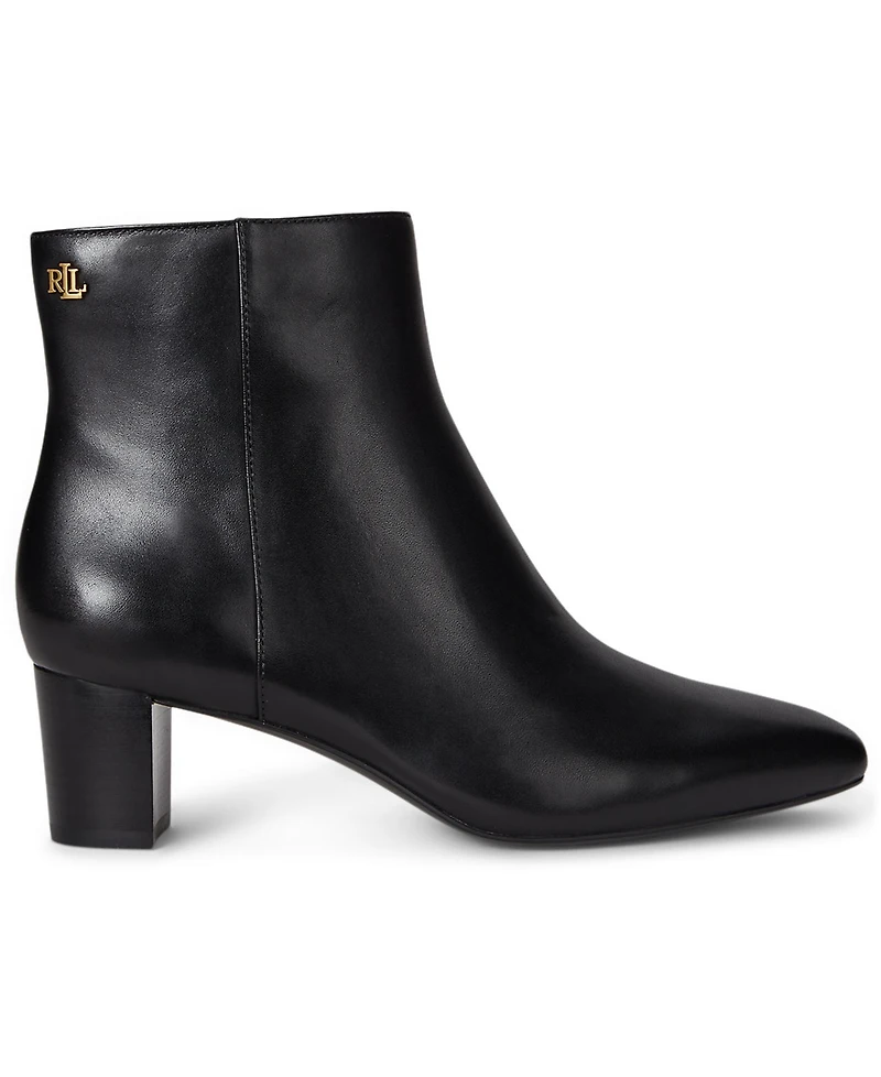 Lauren Ralph Women's Demi Burnished Leather Booties