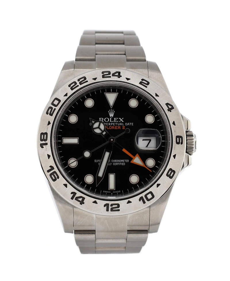 Pre-Owned Rolex Oyster Perpetual Explorer Ii Automatic Watch in Stainless Steel 42mm