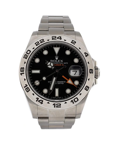 Pre-Owned Rolex Oyster Perpetual Explorer Ii Automatic Watch in Stainless Steel 42mm