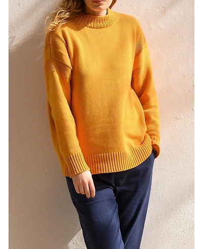 Celtic & Co. Purl Detail Gansey Sweater