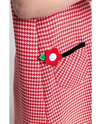 Florence Eiseman Houndstooth Dress With Flowers
