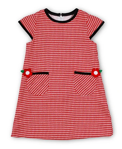 Florence Eiseman Houndstooth Dress With Flowers