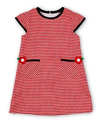 Florence Eiseman Houndstooth Dress With Flowers