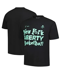 Playa Society Men's and Women's Black New York Liberty Wordmark T-Shirt