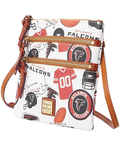 Dooney & Bourke Women's Atlanta Falcons Triple-Zip Crossbody Bag