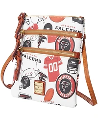 Dooney & Bourke Women's Atlanta Falcons Triple-Zip Crossbody Bag