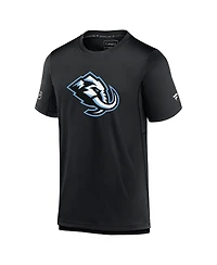Fanatics Men's Black Utah Mammoth Authentic Pro Rink T-Shirt