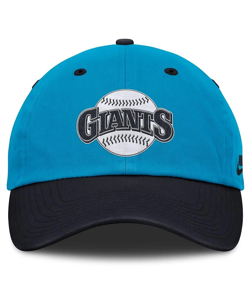 Nike Men's Blue/Navy San Francisco Giants Neon 90s Club Adjustable Hat