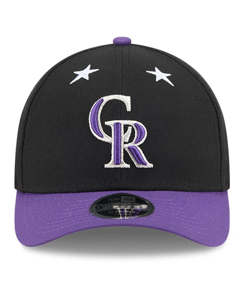 New Era Men's Black/Purple Colorado Rockies 2025 Mlb All-Star Game 9FORTY M-Crown Adjustable Hat