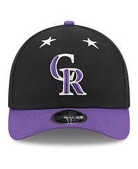 New Era Men's Black/Purple Colorado Rockies 2025 Mlb All-Star Game 9FORTY M-Crown Adjustable Hat