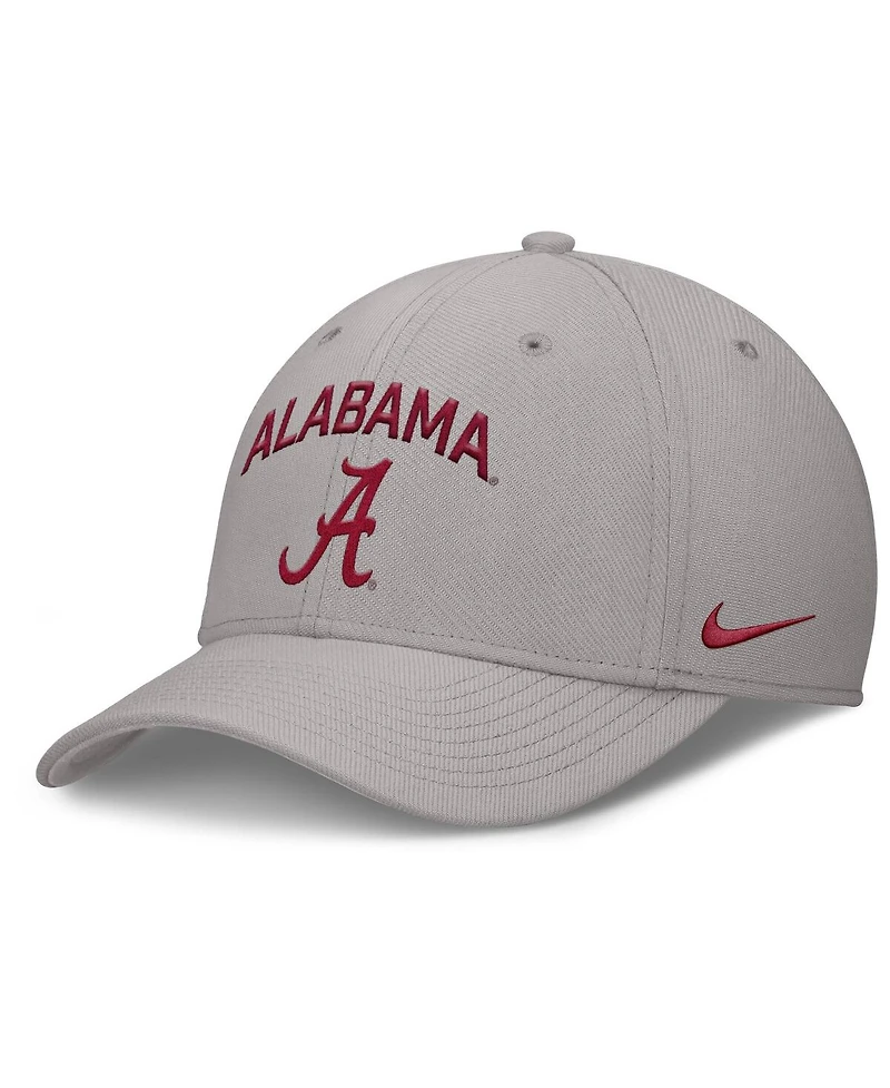 Nike Men's Gray Alabama Crimson Tide 2025 On-Field Rise Performance Flex Hat
