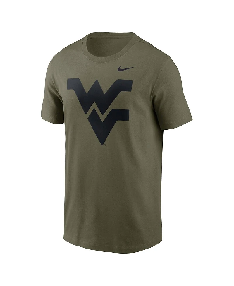 Nike Men's Olive West Virginia Mountaineers Primetime Logo Performance T-Shirt
