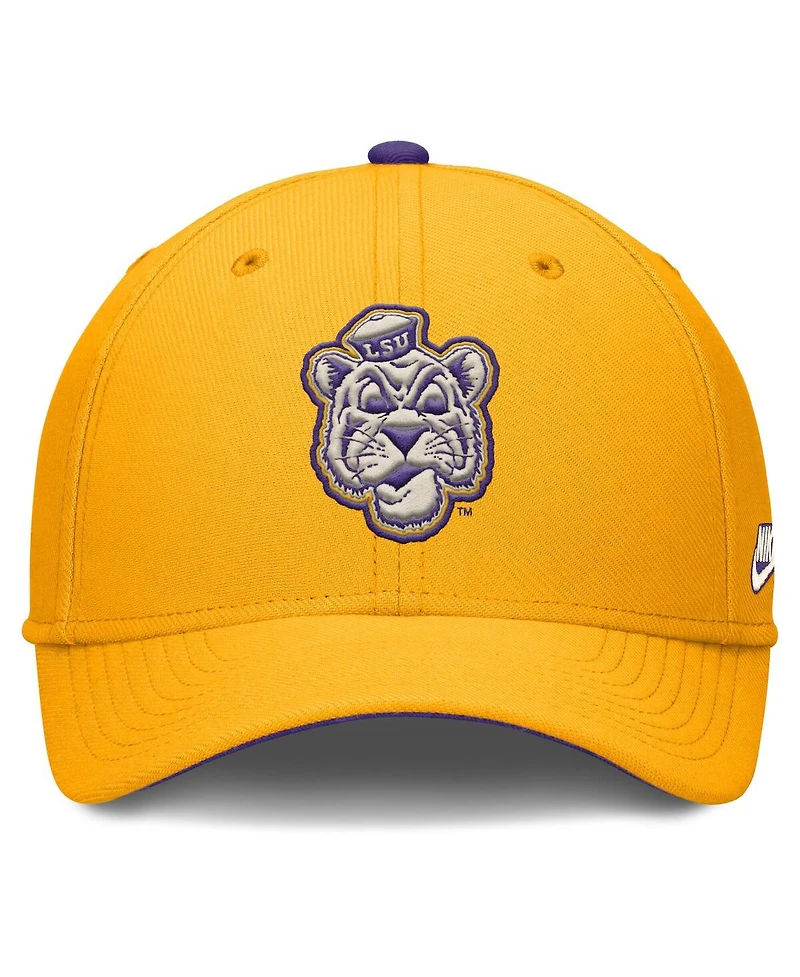 Nike Men's Gold Lsu Tigers Legacy Rise Performance Flex Hat