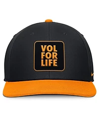 Nike Men's Black/Tennessee Orange Tennessee Volunteers 2025 Sideline Campus Pro Local Snapback Hat