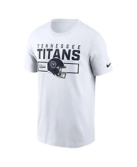 Nike Men's White Tennessee Titans Primetime Helmet Essential T-Shirt
