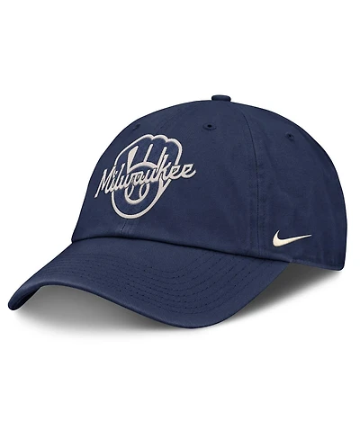 Nike Men's Navy Milwaukee Brewers Statement Club Adjustable Hat