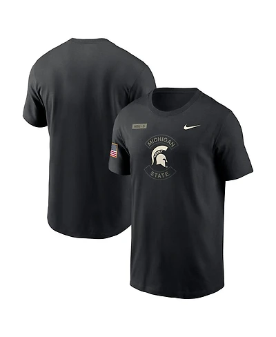 Nike Men's Black Michigan State Spartans 2025 Military Appreciation Performance T-Shirt
