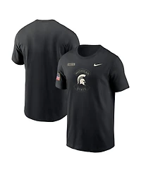 Nike Men's Black Michigan State Spartans 2025 Military Appreciation Performance T-Shirt
