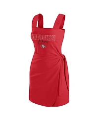 Wear by Erin Andrews Women's Scarlet San Francisco 49ers Wrap Dress