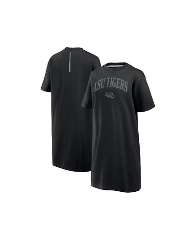 Fanatics Women's Black Lsu Tigers Elements Go Tri-Blend T-Shirt Dress