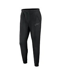 Fanatics Men's Black Minnesota Wild Authentic Pro Road Fleece Sweatpants