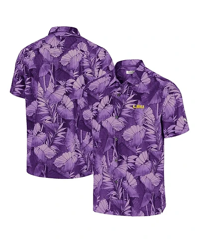 Tommy Bahama Men's Purple Lsu Tigers Coast Nuevo Fronds Button-Up Shirt