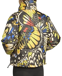 adidas Women's Farm Butterfly-Print Puffer Coat