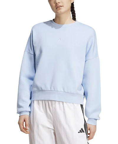 adidas Women's Fleece Drop-Shoulder Sweatshirt