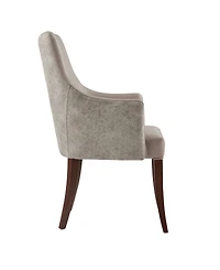 Manhattan Comfort Connie Leatherette Upholstered Dining Armchair