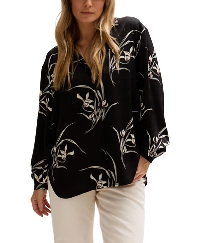 Lily and Lionel London Women's Lillibet Large Floral Print Shirt