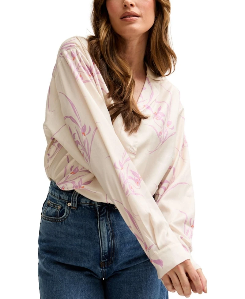 Lily and Lionel London Women's Lillibet Large Floral Print Shirt