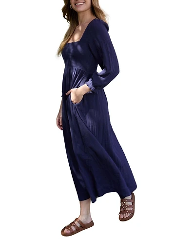 Lily and Lionel London Women's Pippa Shirred Bodice Maxi Dress
